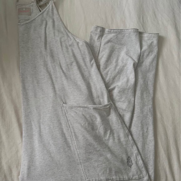 free people movement Pants - Chic Sleeveless Light Gray Jumpsuit